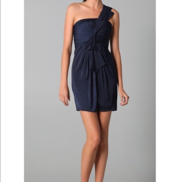 ✨ Moving sale 🚗- BCBG Maxazaria Hot Pink One Shoulder Palais Dress, 4 - Picture 3 of 11